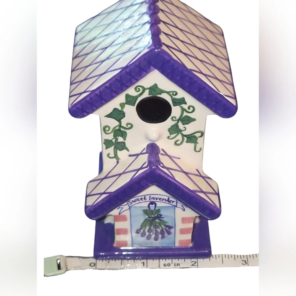 Royal Doulton Vintage 2001 Home Tweet Home‎ Sweet Lavender Ceramic Birdhouse